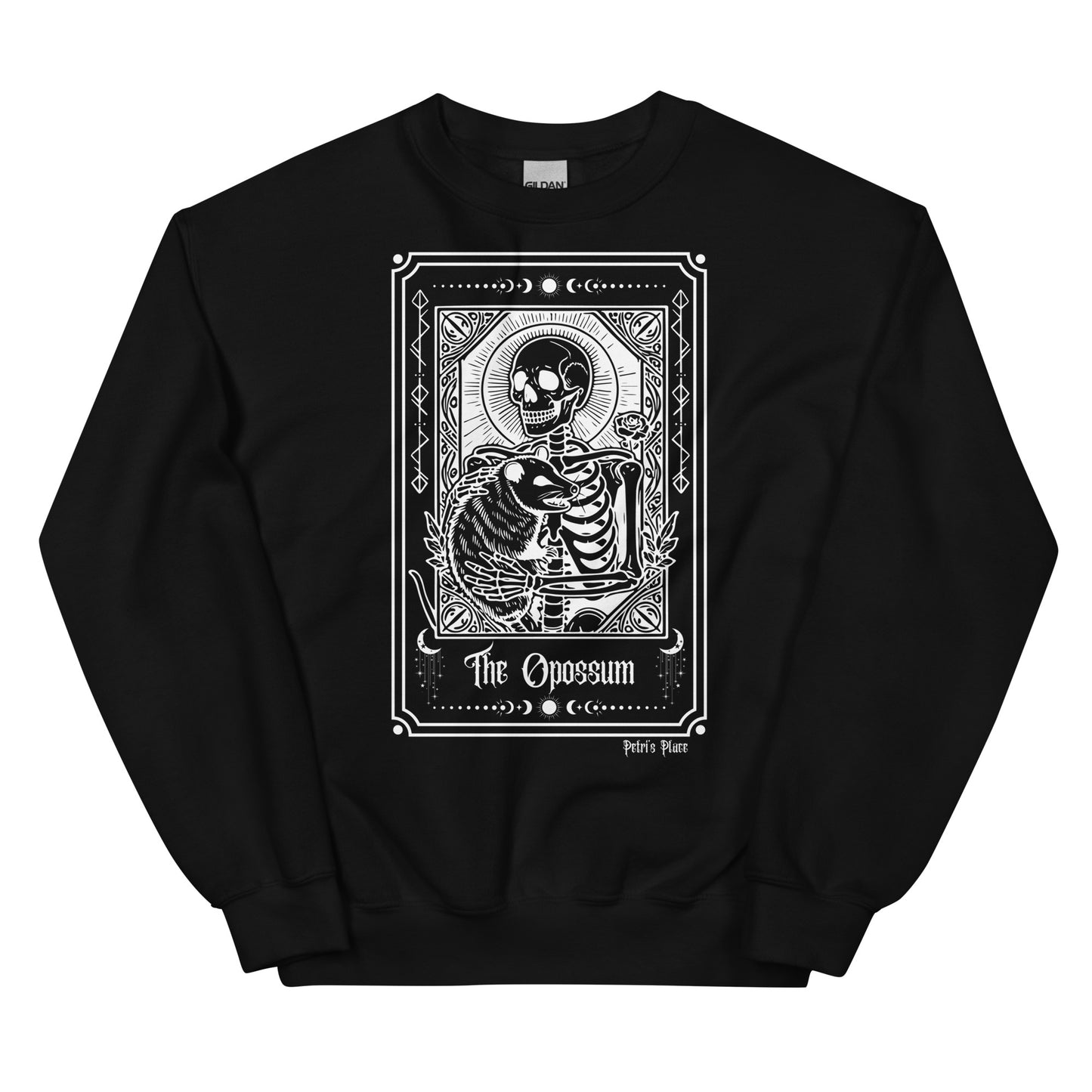 Skeleton & Opossum Tarot Unisex Sweatshirt (2 Colors)