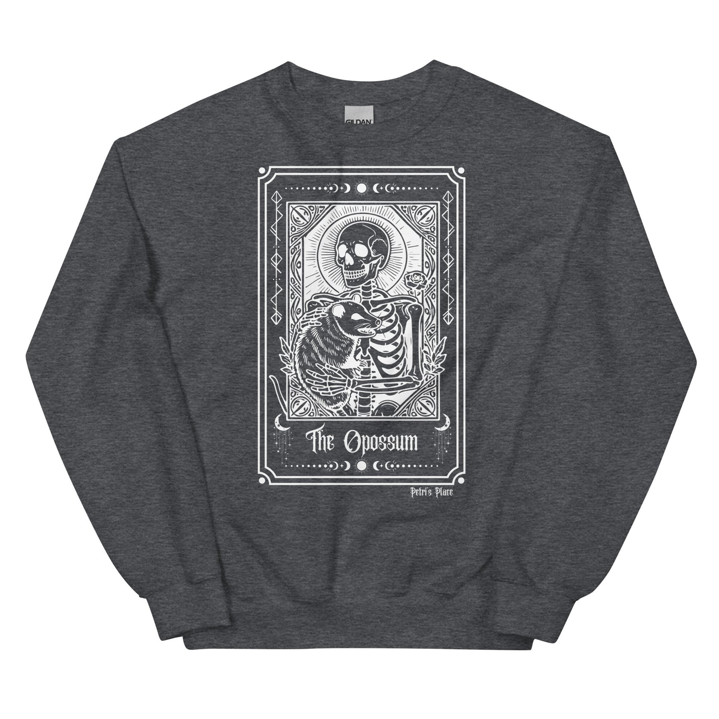 Skeleton & Opossum Tarot Unisex Sweatshirt (2 Colors)